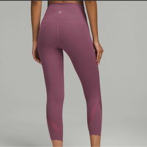 Lululemon Wunder Under Scalloped Crop Leggings